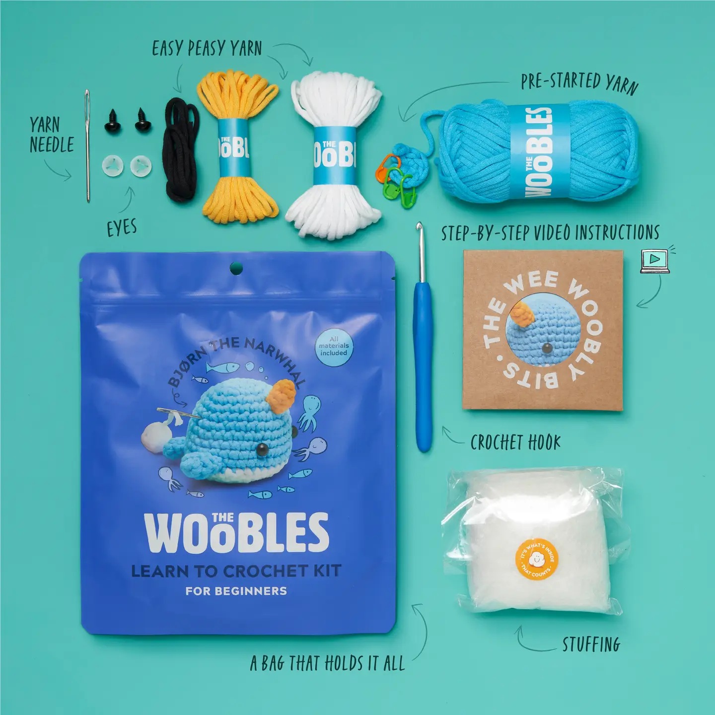 Woobles Crochet Kits | Northfield Yarn