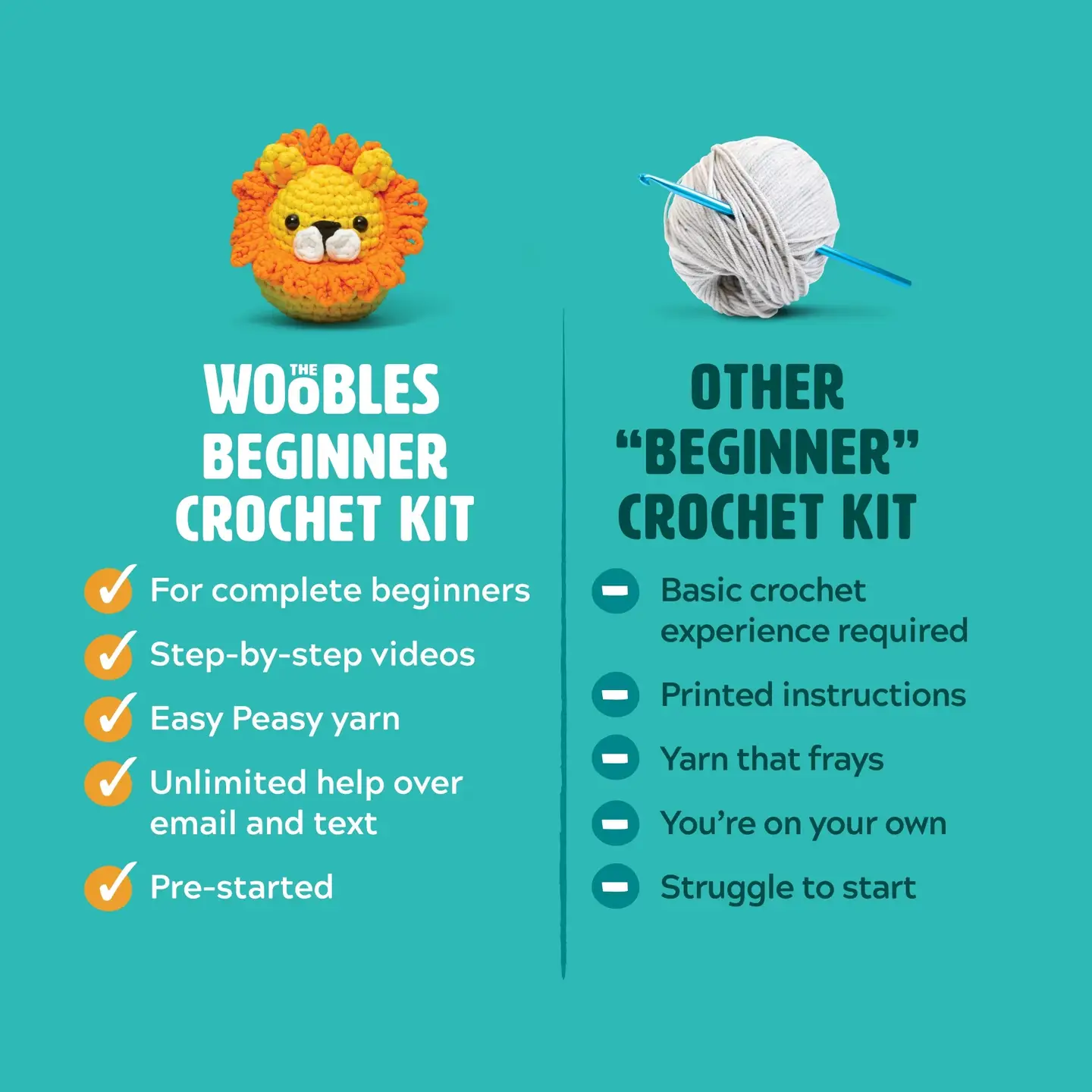 Woobles Crochet Kits | Northfield Yarn